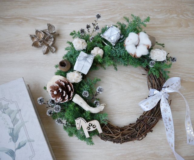 5.クリスマスハーフリース コニファーと木の実のハーフリース