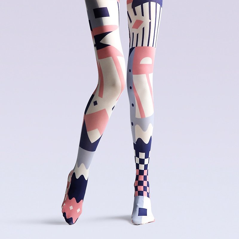 viken plan designer brand pantyhose cotton socks creative stockings pattern stockings Gobert - Socks - Cotton & Hemp 