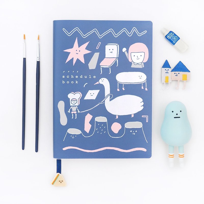 小鵝 / 超人年曆#6 - 筆記本/手帳 - 紙 藍色