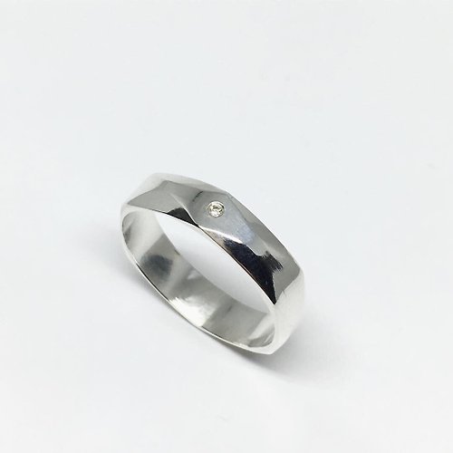 DoB輕珠寶 我們結婚了可當婚戒(999純銀)戒指 可鑲鑽石
