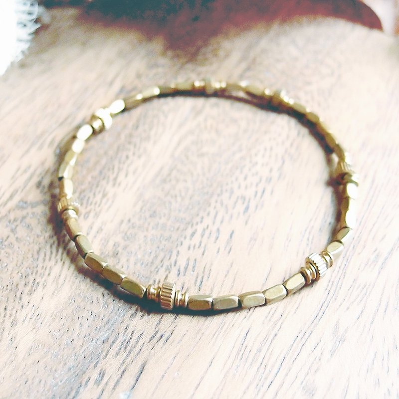 VIIART. Muji IV. Customized Bronze Bracelet - Bracelets - Other Metals Gold