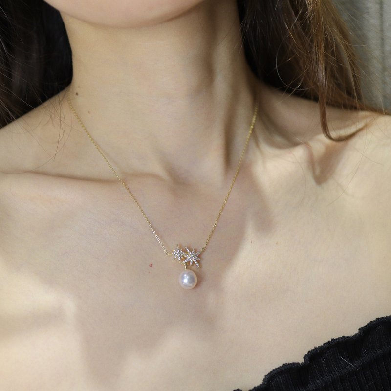 [Shili Lotus] Freshwater Pearl Necklace | Bold Pearl - Necklaces - Pearl 