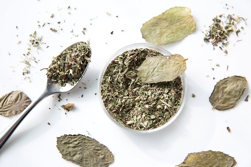 Grass made of caffeine-free herbal tea morning mint tea (Wednesday tea) - お茶 - 食材 グリーン