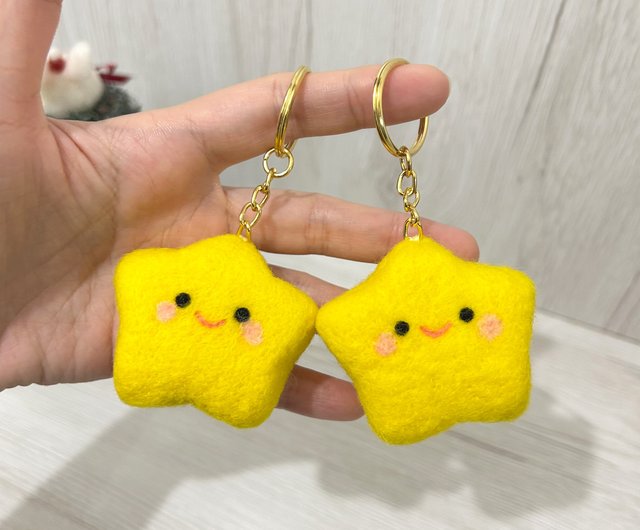 リトルスター 羊毛フェルトキーホルダー 癒しのギフト - ショップ