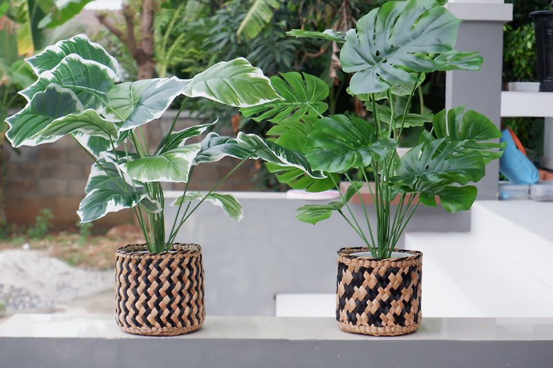 植物バスケット   植木鉢   室内装飾   屋内植物   バスケットバスケット   織物 - 観葉植物 - 寄せ植え・花 