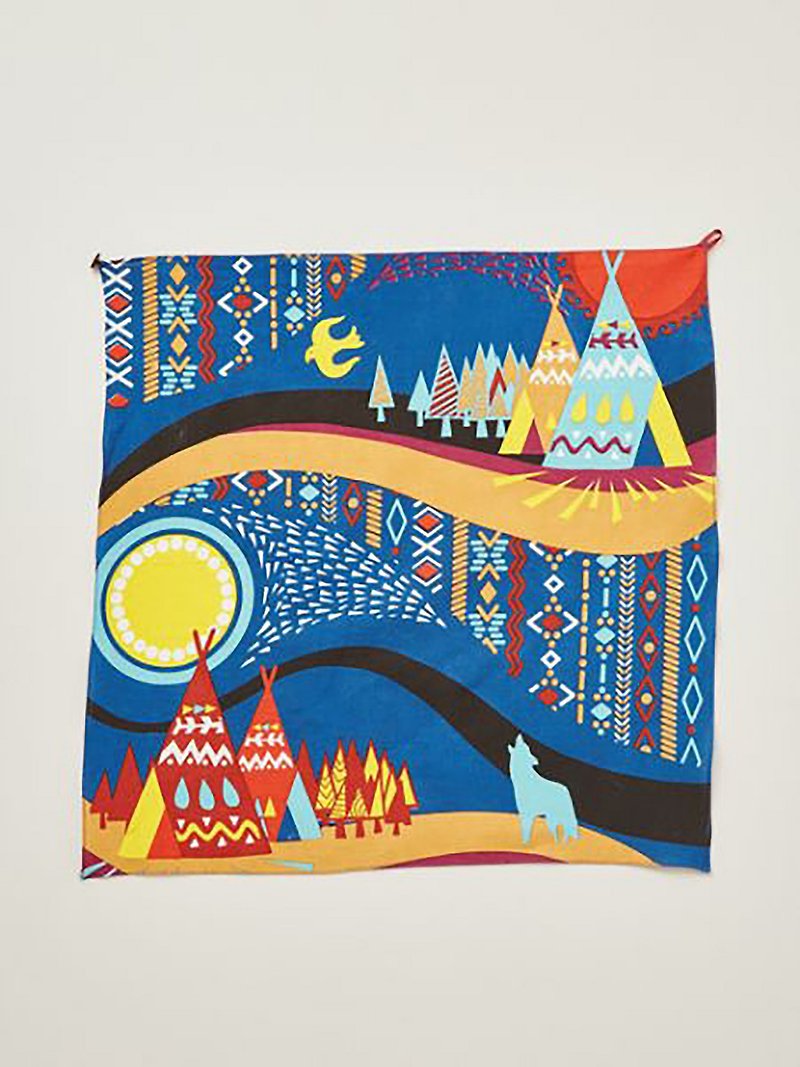 預購中  夜空中的浮月景色桌巾/布料 (三色) ISAP7387 - 擺飾/家飾品 - 棉．麻 多色