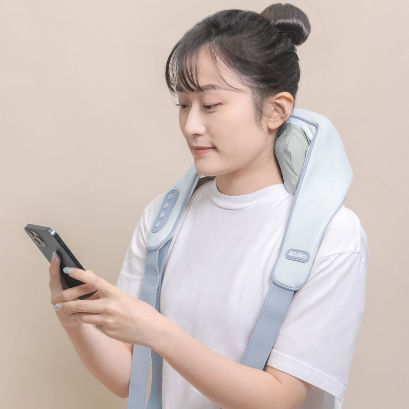 [New Color Review_Massage Relaxation] Good Shoulder Strength-Trapezius Shoulder and Neck Massager-Sky Blue - Other Small Appliances - Other Materials 