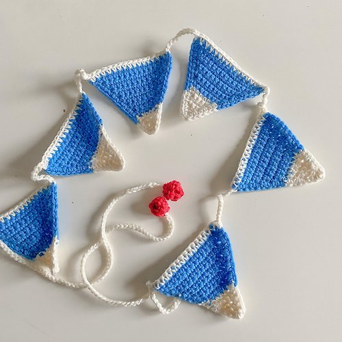 Ohla Lab 富士山針織三角旗 | 露營 兒童房 生日派對佈置 台灣設計