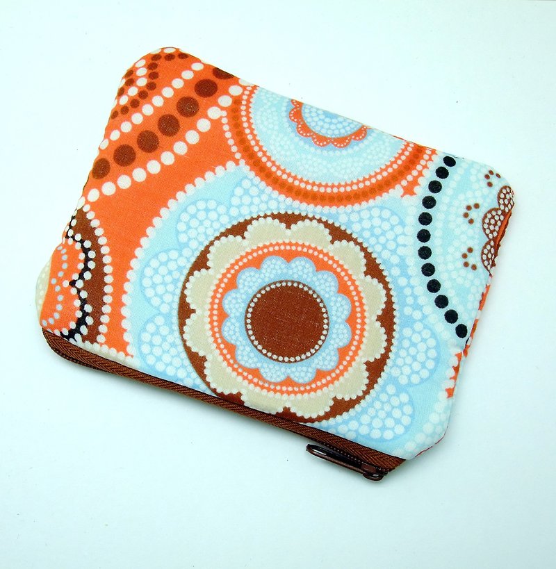Zipper pouch / coin purse (padded) (ZS-263) - Coin Purses - Cotton & Hemp Multicolor