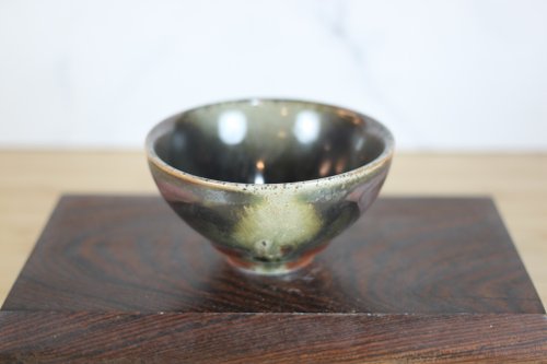 自然釉文創工作室 【母親節禮物】120ml 天目釉 柴燒茶杯 茶碗 鶯歌名家葉敏祥作品