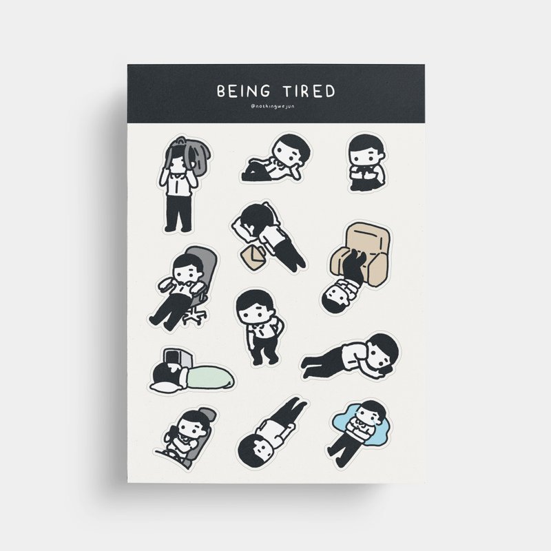 Being Tired | 貼紙 - 貼紙 - 紙 
