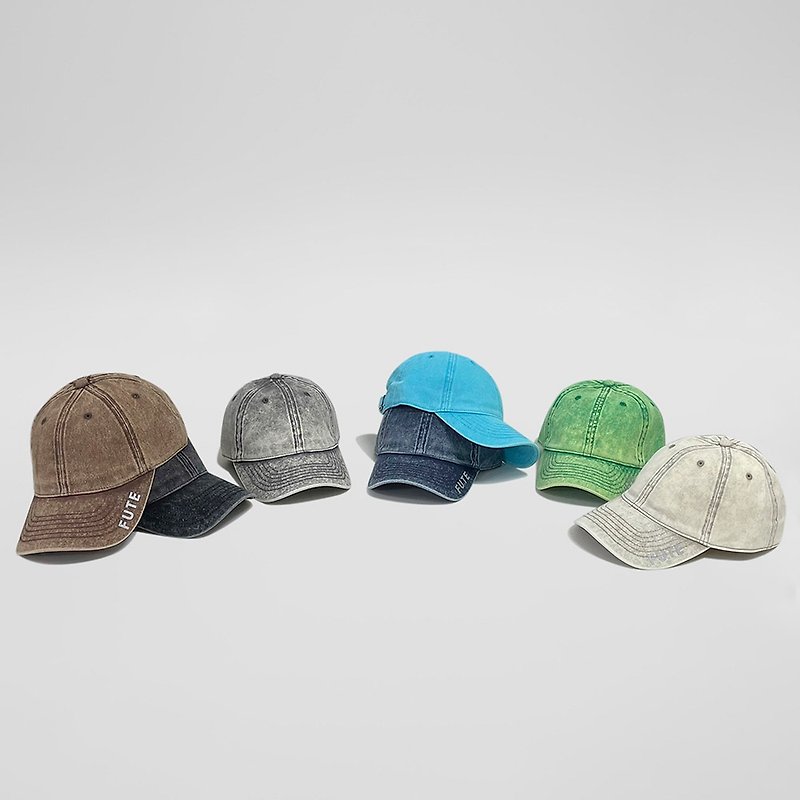911 Unisex Vintage Washed Adjustable Cap - Hats & Caps - Cotton & Hemp Multicolor