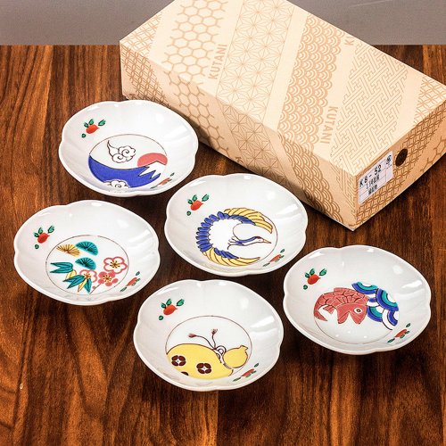 日本藥師窯 日本進口九穀燒緣起物風日式陶瓷味碟小菜盤家用蘸料碟醬油碟餐具