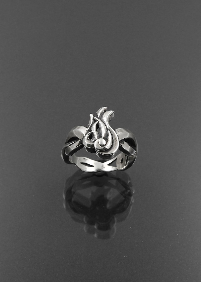 -Burning-Ring - General Rings - Sterling Silver Silver