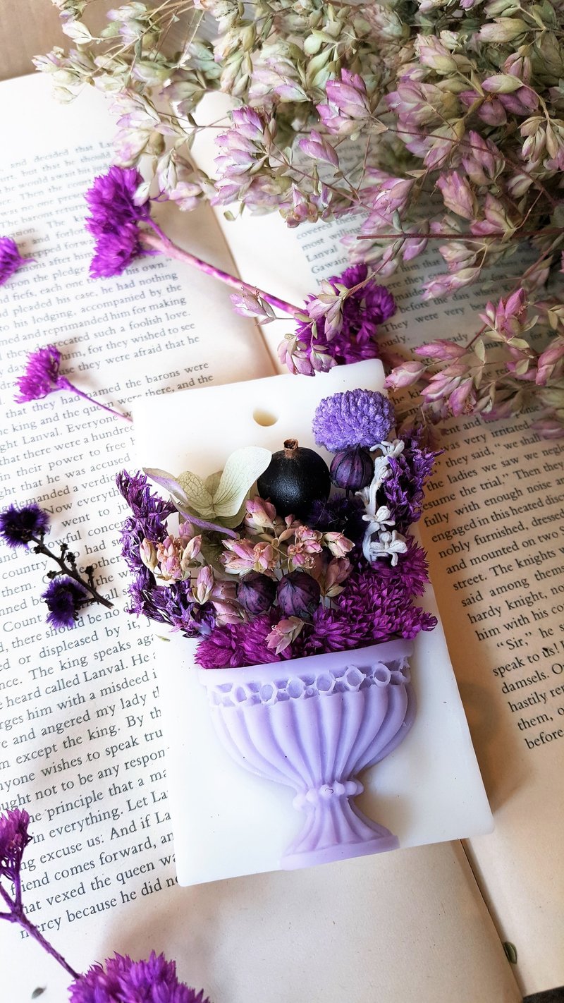 永恆的愛  薰香磚/居家擺飾/送禮/ 乾燥花/生日禮物/婚禮小物/結婚紀念日 - 香氛/精油/擴香 - 蠟 紅色