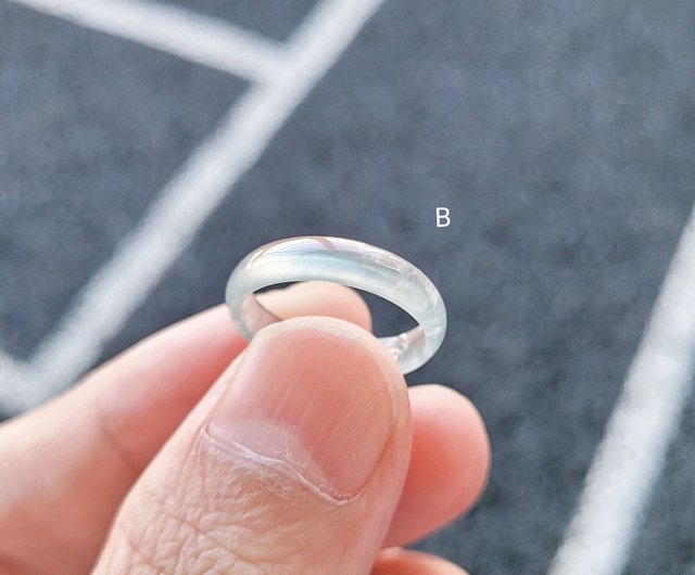 ☘本翡翠　グアテマラ翡翠　❄️氷種❄️ リング　新品　0094 L13-37 ピンキーリング 氷種 深緑 4.5号 グアテマラ産 A貨 本