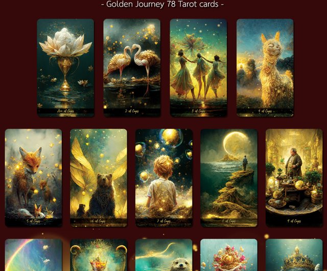 Golden Journey Tarot : Deluxe Edition - 設計館Deckstiny, the tiny 