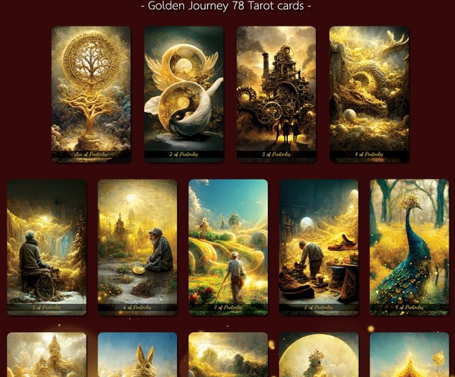 Golden Journey Tarot : Deluxe Edition - 設計館Deckstiny, the tiny 