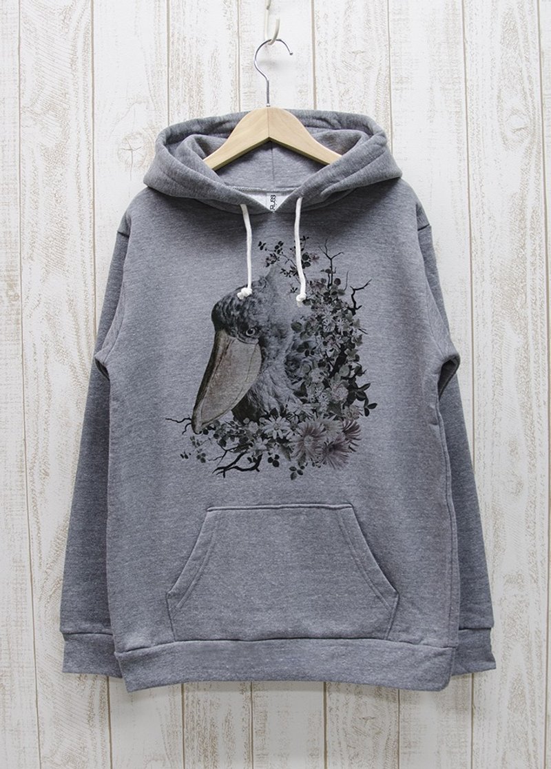 ronronHUSHBILL Parker Calld? Heather Gray / R036-P-GR - Unisex Hoodies & T-Shirts - Cotton & Hemp Gray