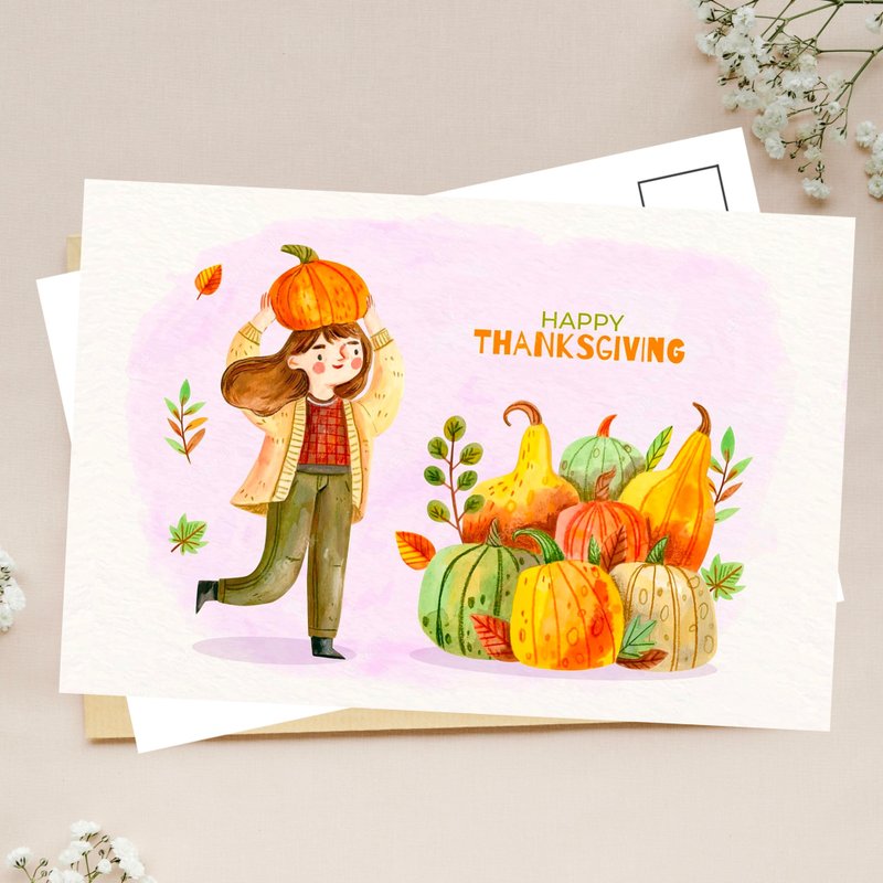 Thanksgiving postcard - Cards & Postcards - Paper 