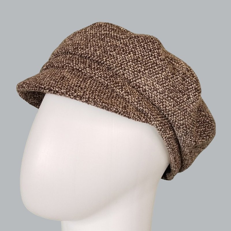 キャスケット布ママキャップ帽子/女性用マウンテンハット/90年代グランジフィットハット - 帽子 - ウール 多色