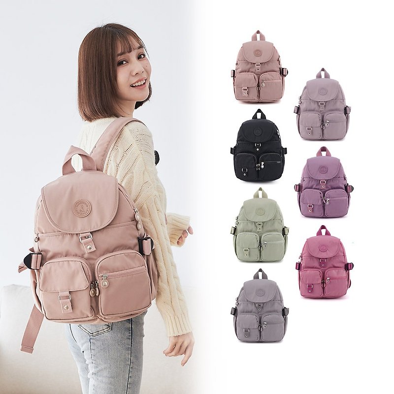 [Hot Selling Plain Color] Time Traveler - Intellectual Plus Size Backpack with Slip Pocket - Seven Colors in Total - Backpacks - Nylon Multicolor