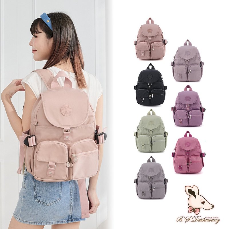 [Best Selling Plain Color] Time Traveler - Intellectual oversized backpack with slip pocket - seven colors in total - Backpacks - Nylon Multicolor