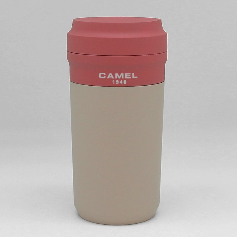 New | Camel brand 280ml glass bladder vacuum insulated cup with plastic shell and lid sand color Cuppa28 SD - กระบอกน้ำร้อน - วัสดุอื่นๆ สีกากี