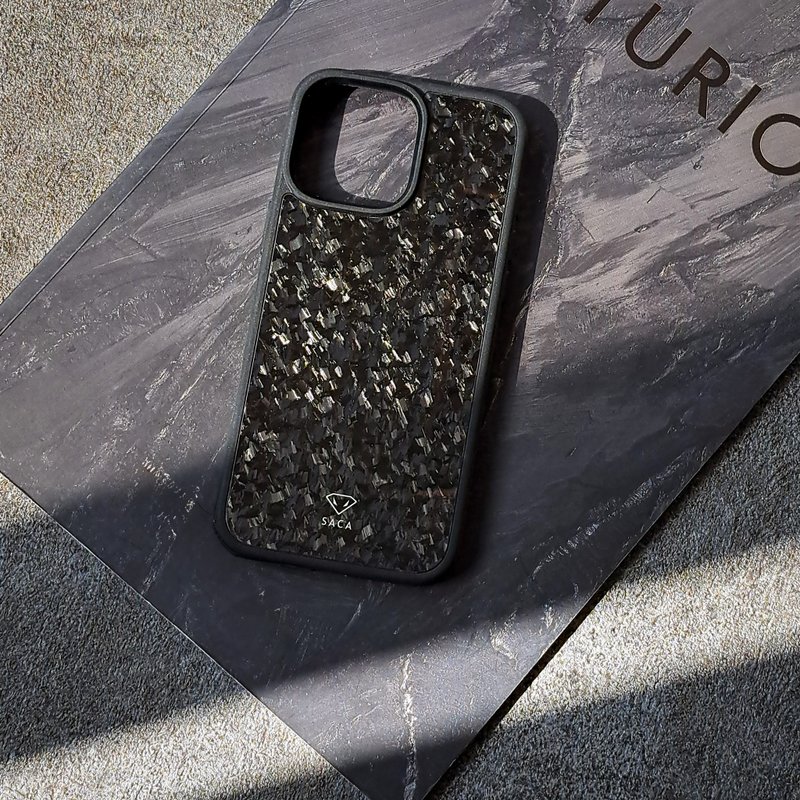 iPhone 16 Pro/ Pro Max case fully hemmed(Forge) - 手機殼/手機套 - 碳纖維 黑色