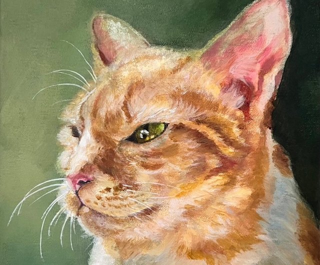 Custom acrylic cat 2024 portrait