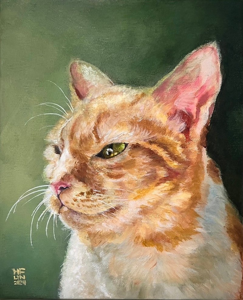 Small Size | Cat | Cat Portrait | Custom Pet Portrait | Pet Illustration - Customized Portraits - Acrylic 