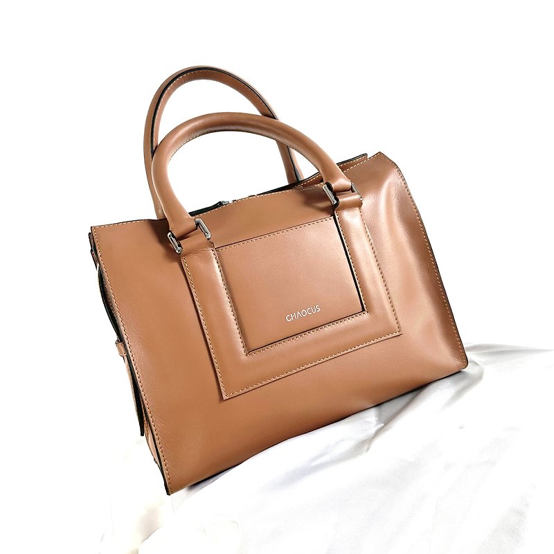 Caramel Leather Tote bag - 手提包/手提袋 - 真皮 金色