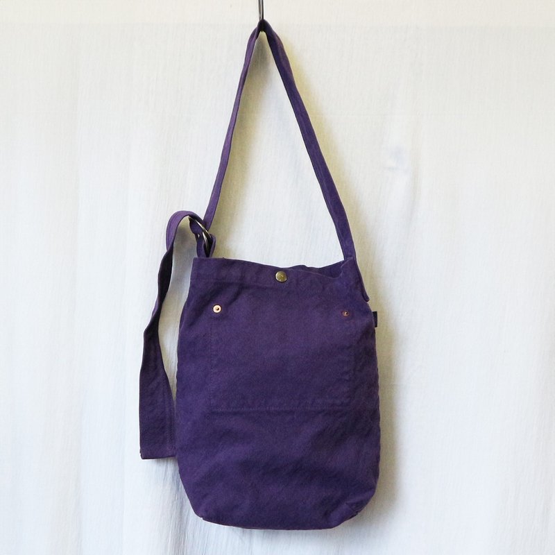 Double Ring Bag [2024 Autumn/Winter Limited Edition Color: Pansy] (VC-20) - Messenger Bags & Sling Bags - Cotton & Hemp Purple