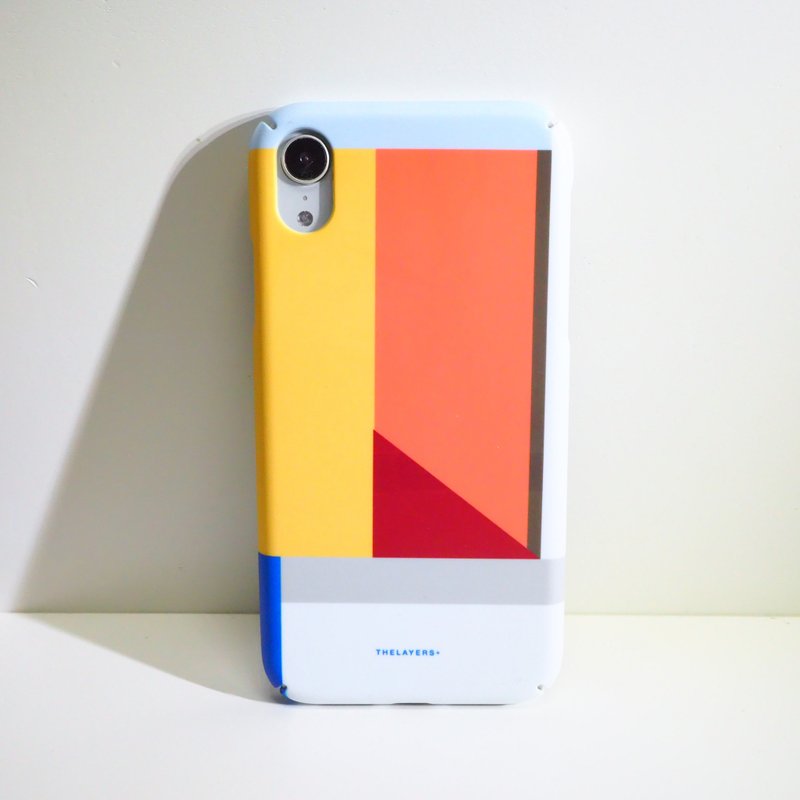 簡約撞色拼接Graphic Print BLOCKING Phone 原創手機殼 - 手機殼/手機套 - 塑膠 橘色