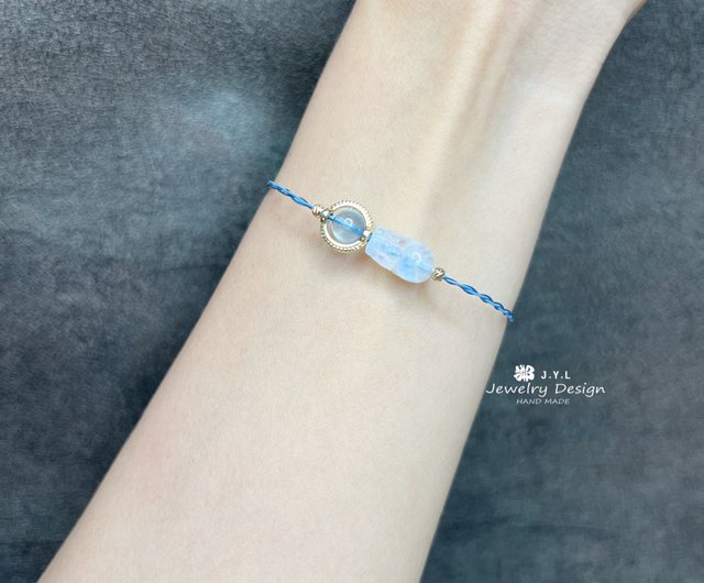 ムーンストーン 貔貅 スチールワイヤー ブレスレット 愛・人気・金運