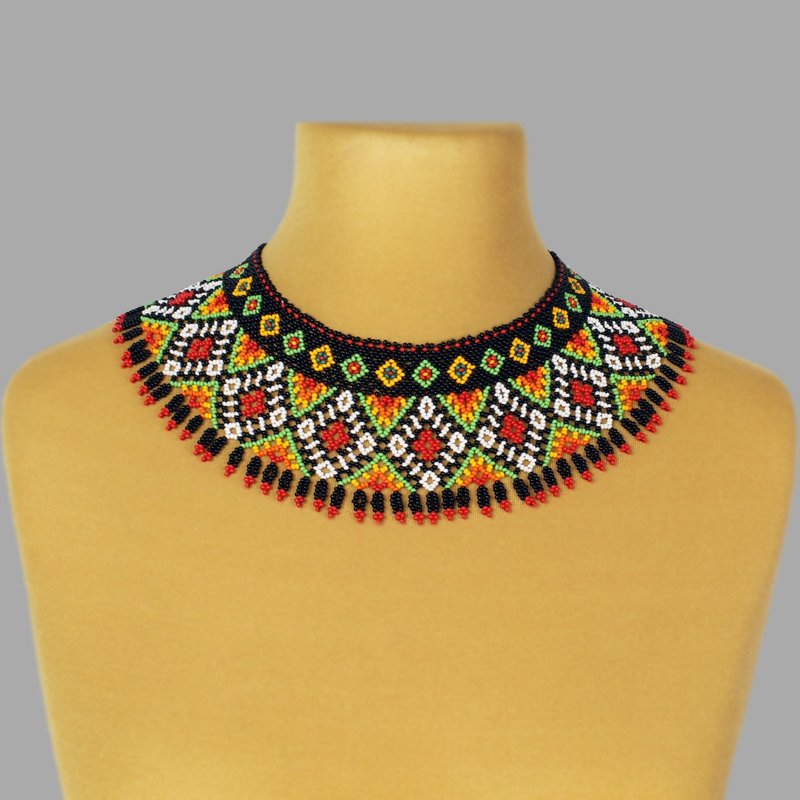 Beaded necklace for women, Handmade necklace jewelry for her - 項鍊 - 玻璃 多色