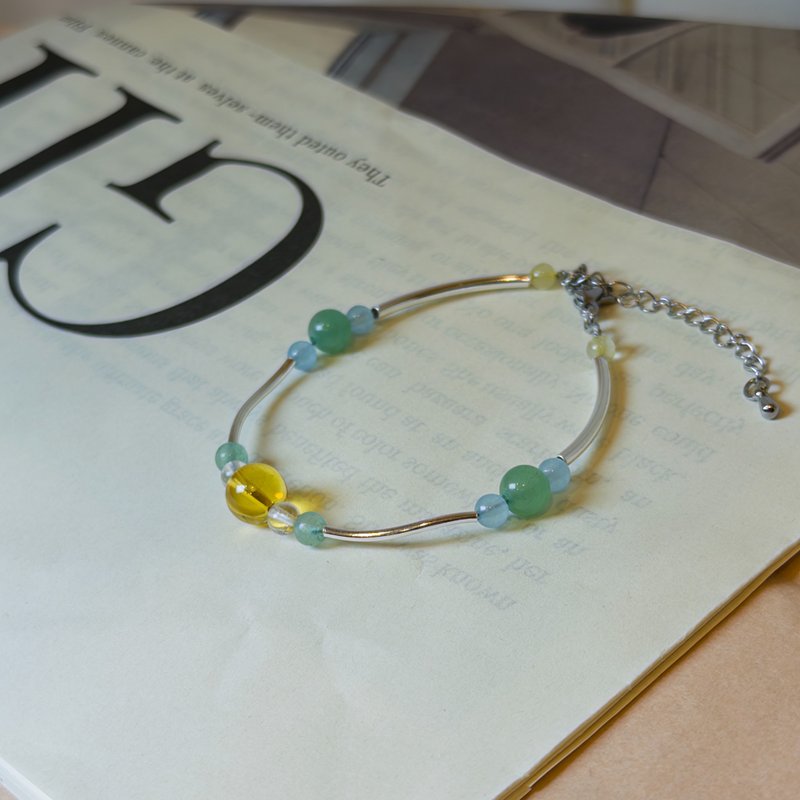 曜啟之途 行動財運×貴人助力×清透穩心能量 - 手鍊/手環 - 水晶 