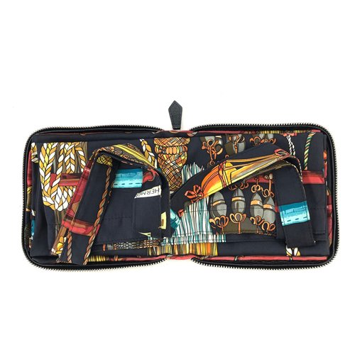 日本直送 名牌中古包 】HERMES エルメス シルク レザー シルキーポップ