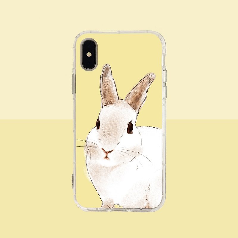 大臉兔兔浮雕空壓殼-iPhone/三星,HTC.OPPO.ASUS/原創寵物手機殼 - 手機殼/手機套 - 塑膠 