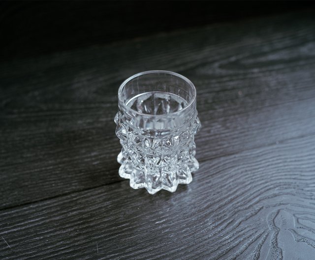 ドイツショットグラスレトロクリスタルグラススピリットグラス/花瓶ーヨーロッパアンティーク古美術