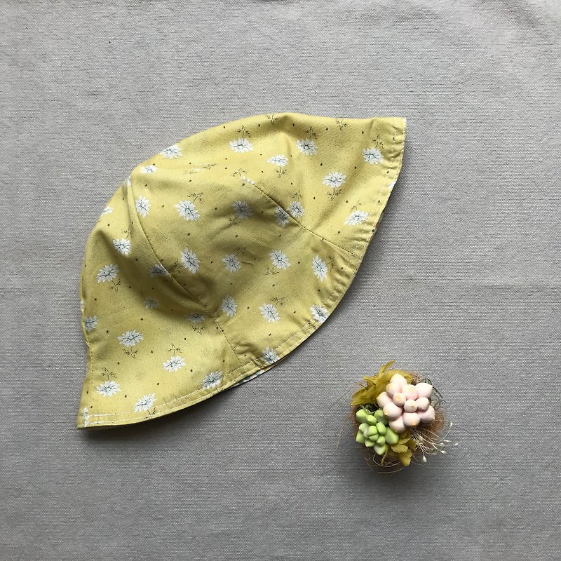 岛森家 / Beanie / double-sided cap / magpie - หมวกเด็ก - ผ้าฝ้าย/ผ้าลินิน สีเขียว