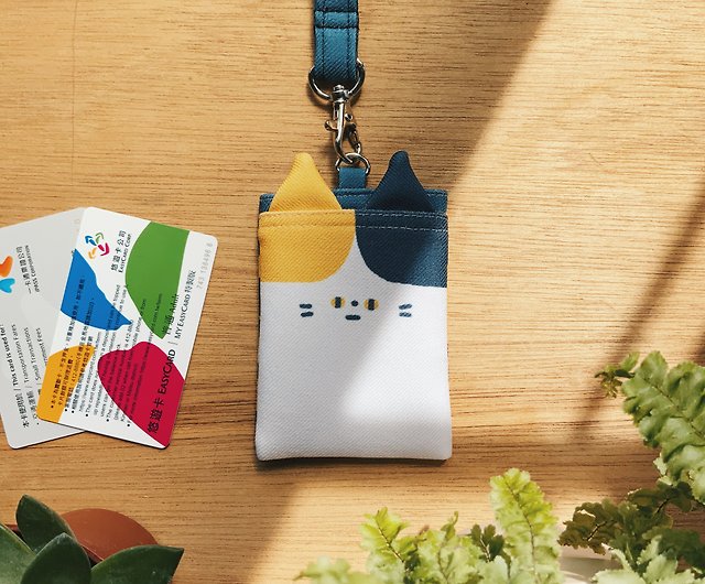 ID Card Holder & lanyard - Tuxedo cat - Shop little yellow studio ID & Badge  Holders - Pinkoi