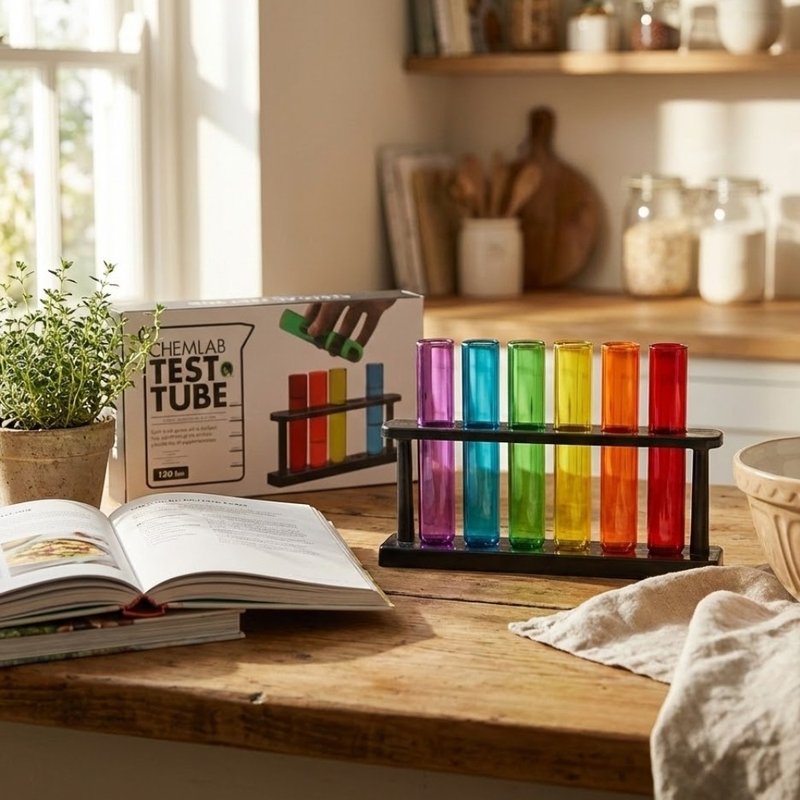 彩虹實驗室(6入試管組) - 擺飾/家飾品 - 塑膠 多色