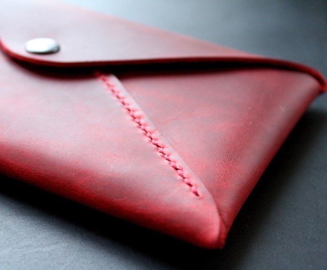 Leather Cash Envelope Wallet. Made in Ukraine