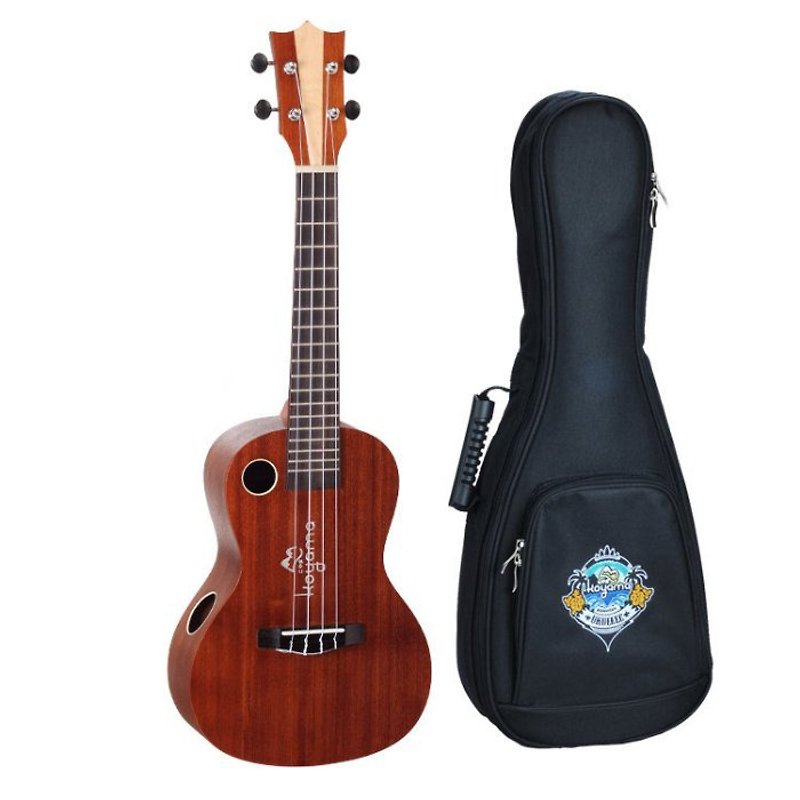 KYM-C150 23-inch Ukulele Mahogany Side Shoulder Sound Hole Series Mahogany Concert Ukulele - Guitars & Music Instruments - Wood Brown