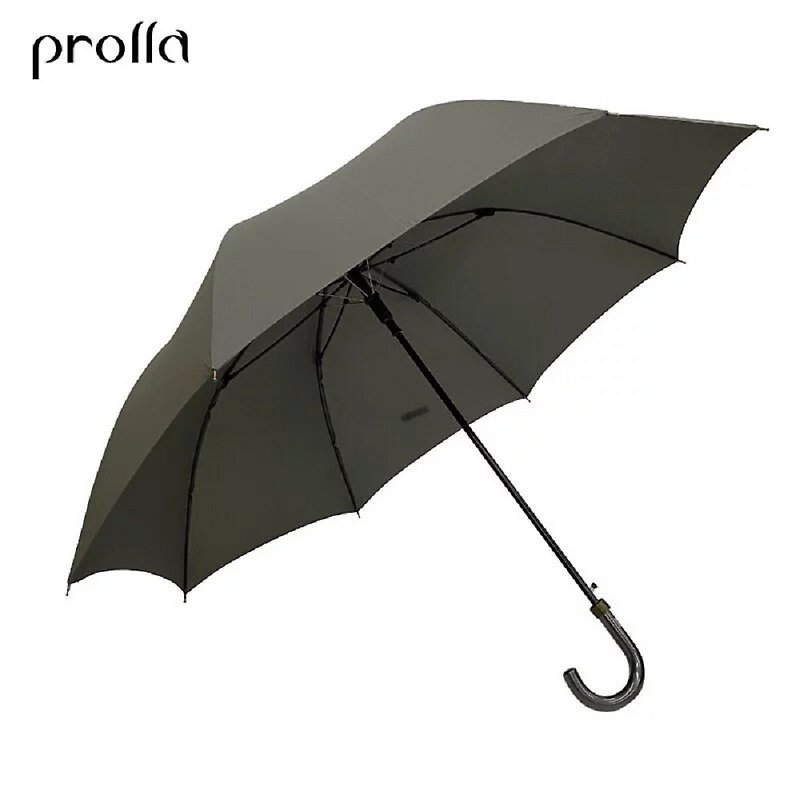 8 bones super large umbrella for 3 people | Simple plain automatic straight umbrella | One key to open | Anti-splashing and anti-UV - Umbrellas & Rain Gear - Waterproof Material 