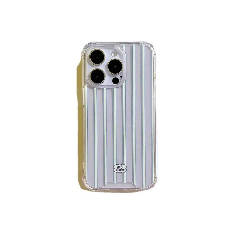 yellow stripes clear bumper case - 手機殼/手機套 - 其他材質 透明