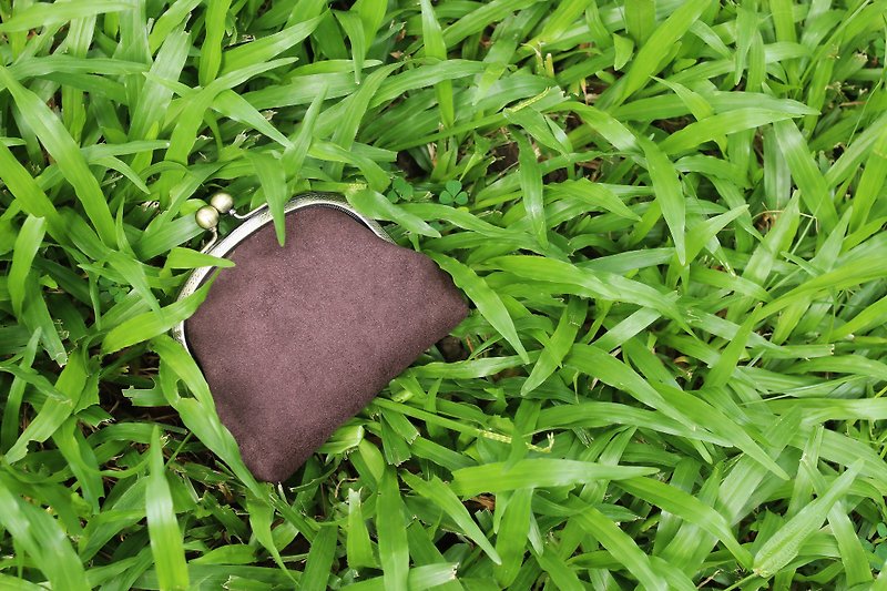 Chez。KAMAKUCHI - Coin bag - chocolate - กระเป๋าใส่เหรียญ - เส้นใยสังเคราะห์ สีนำ้ตาล