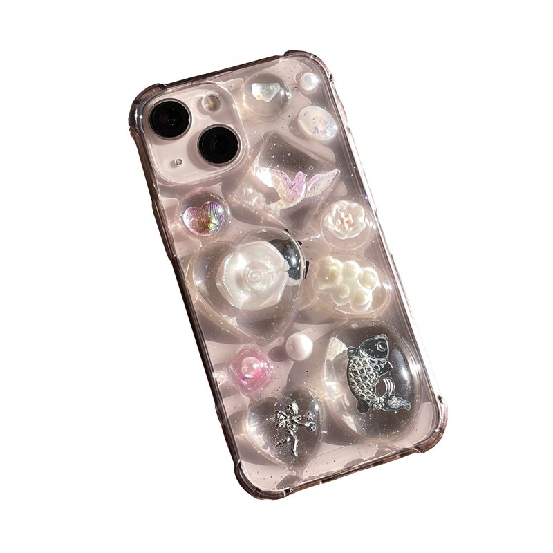 (drop drop)pink opal PHONECASE - 手機殼/手機套 - 塑膠 粉紅色