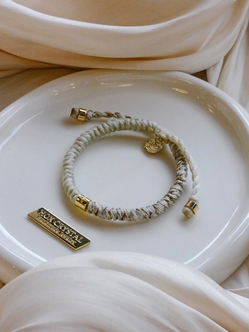 HOX CRYSTAL 護身金剛結繩 星願限定 混色設計 - 手鍊/手環 - 其他材質 白色